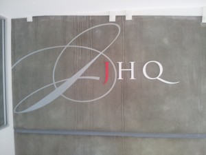 J HQ Routered Letters and Vinyl Image 1