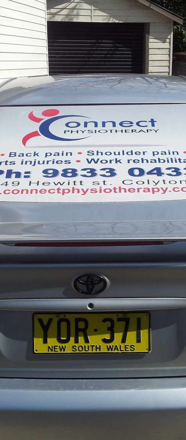 Connect Physio Rear Window, microhole one way vision