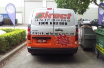 Direct Uniforms Rear Van Doors