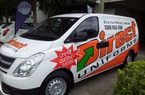 Direct Uniforms Van Signage