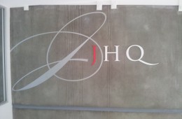 J HQ Routered Letters and Vinyl Image 1