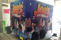 Joe’s Icecream Trailer printed wrap