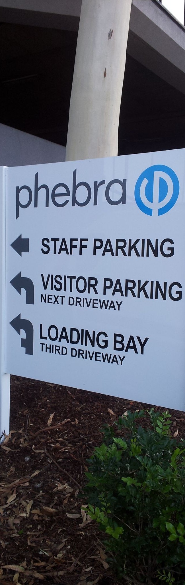 Phebra Parking Sign